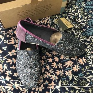 Purple Glitter Toms